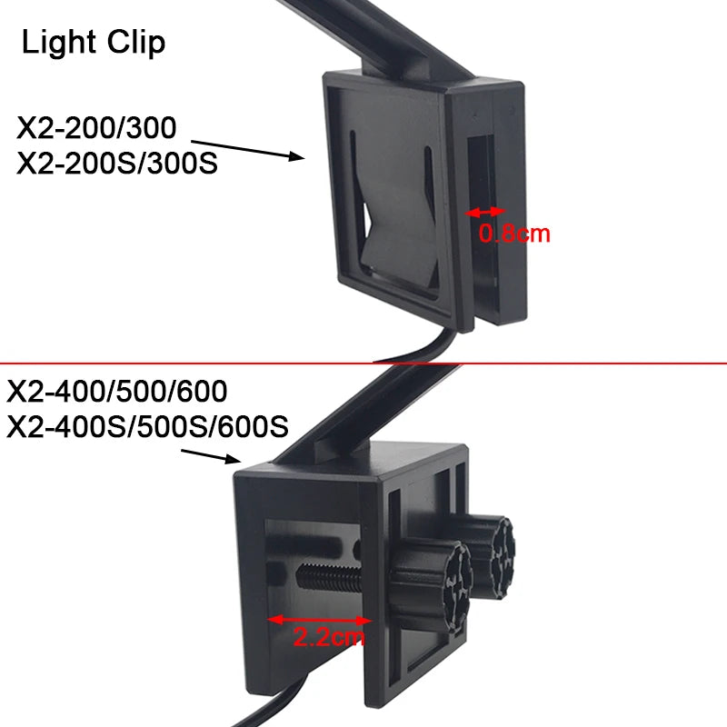 Aquarium LED Fish Tank Light Super Slim Plants Grow Clip Lights Lamp Aquatic Aquarium Lamps Lighting 220V 5W/7W/9W/12W/16W Home Office Hotels Restaurants Decoration Supplies
