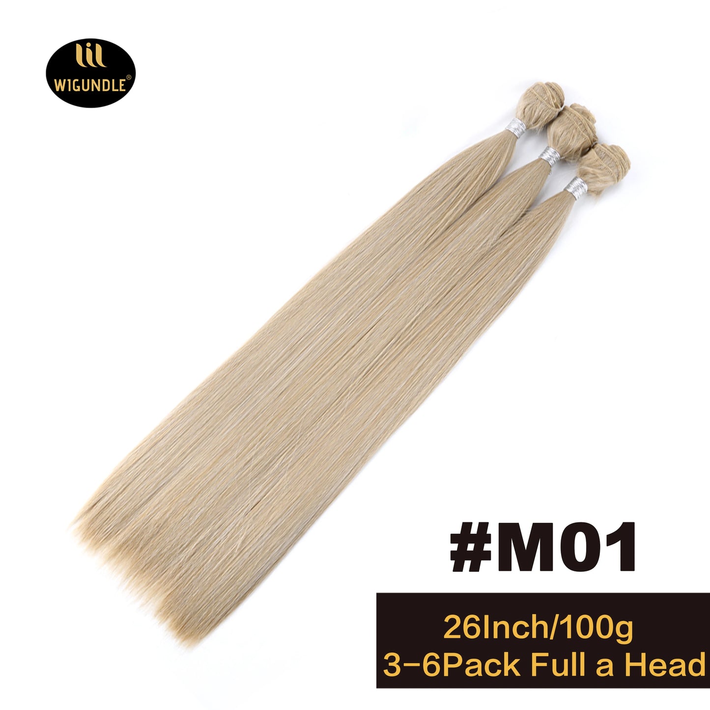 4 PCS Set 9 Colors Bone Straight Hair Bundles Salon Natural Hair Extensions Fake Fibers Super Long Synthetic Yaki Straight Hair Weaving Full to End