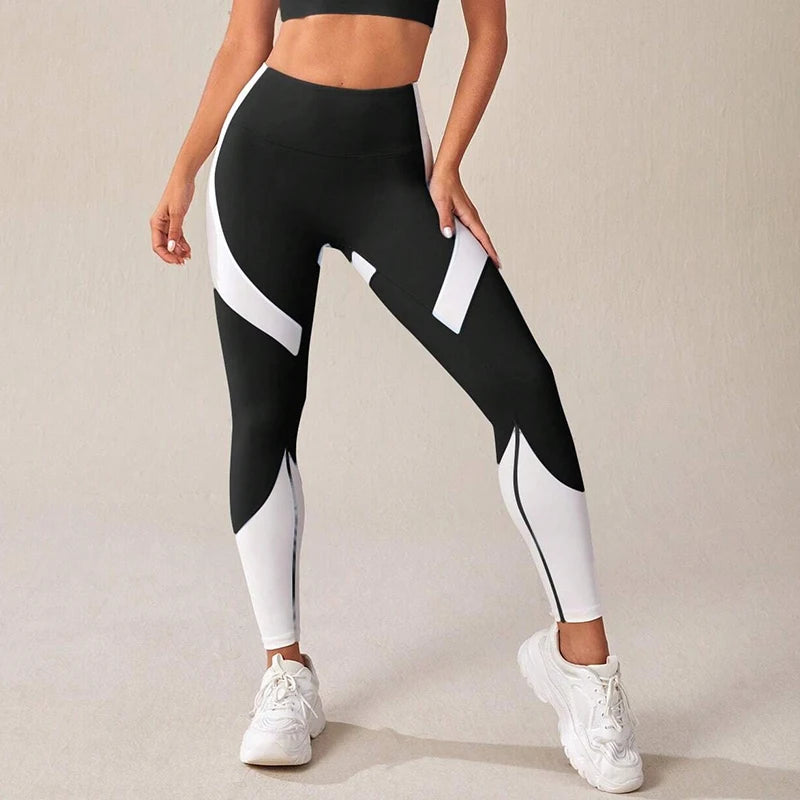 NEW S-2XL Plus Size  High Waist Yoga Pants Leggings for Women Tummy Control Workout Leggings Outdoor Running Cycling Fitness Gym Female Sports Fashion Clothing Supplies