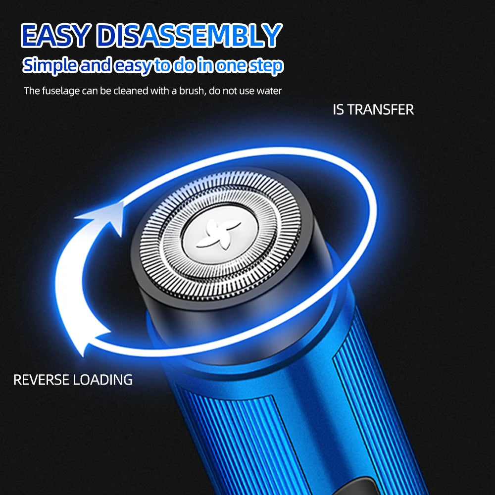 Women Men's Mini Electric Shaver Rechargeable Razor Epilator Women's Shaving Machine for Men Car Mini Shaver Electric Shaving Tools Hair Care Accessories Grooming Supplies