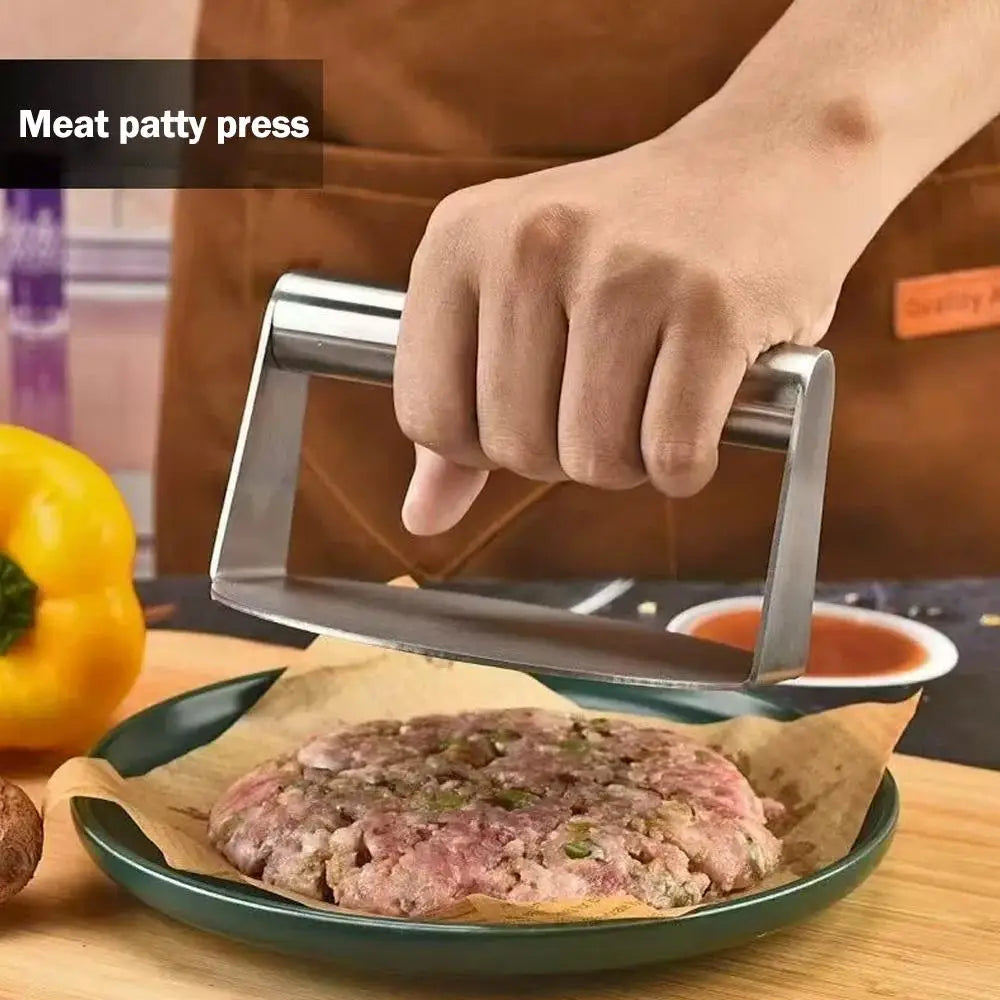 Stainless Steel Hamburger Patty Press Burger Press Meat Tenderizing Kitchen Gadget Meat Patty Maker Kitchenware Cooking Accessories