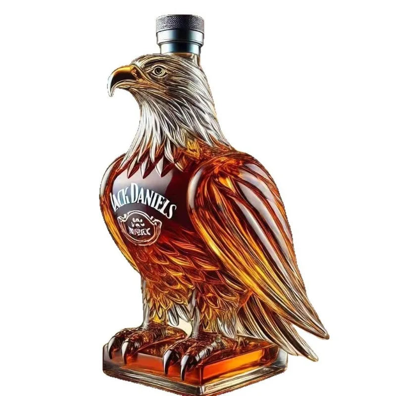 NEW Arrivals Whiskey Eagle Bottle Borosilicate Glass Sparkling Wine Bottle Animal Modeling Wine Bottle Home Bar Decoration Gifts Home Bar Drinkware Pubs Night Club Barware Accessories