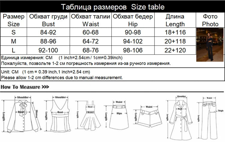 NEW Arrivals 2PCS Set Black/White  Tops + Pants Italian Fashion Sexy Sheath Women's Suits Sets Solid Hollow Out Slim Fit Tracksuits Long Sleeves Slash Neck Ladies Girls Casual Fashion Clothing Supplies