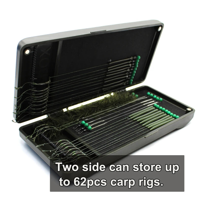 NEW Arrivals Carp Fishing Tackle Box Rig Safe Combi Soft Hook Length Hair Ronnie Zig Rig Storage System Magnetic Fishing Swivel Lines Aligner Tackle Box Lake River Fishing Accessories