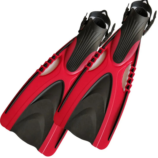 Aqualung scuba diving fins open heel flippers with adjustable strap for adult swimming flipper equipment