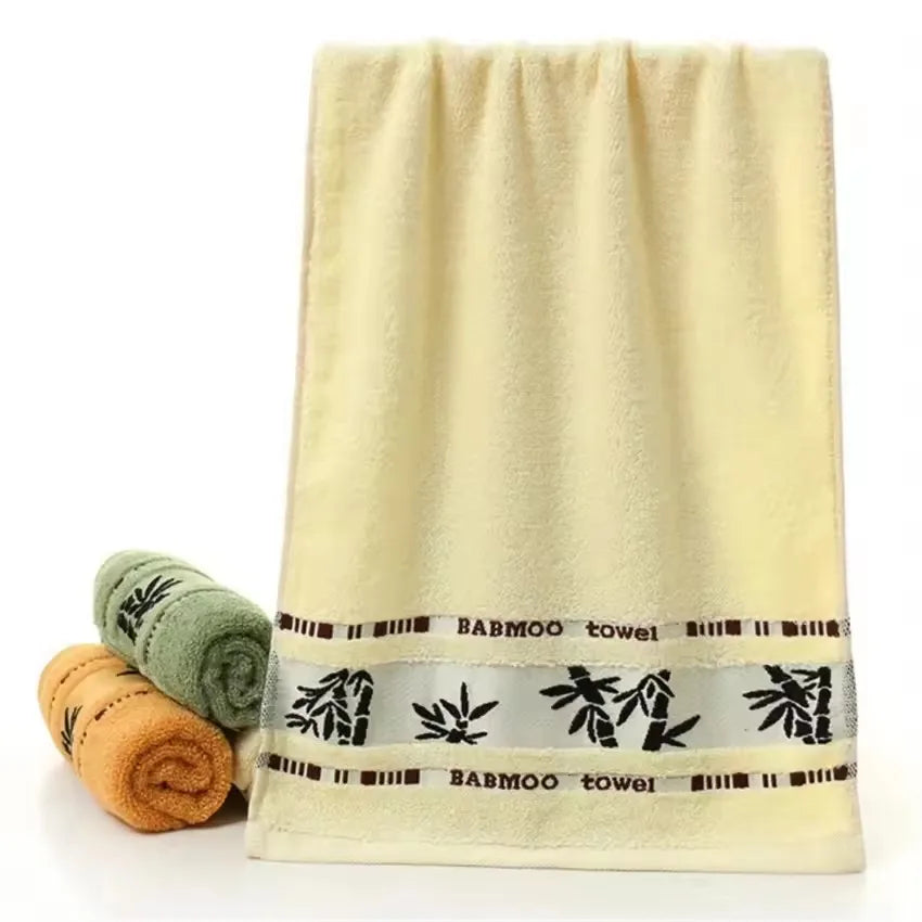NEW 4-6 PCS Set 100% Bamboo Fiber Towels Sets Home Bath Towels Adults Face Towel Thick Absorbent Luxury Bathroom Towels Seaside Beach Shower Bathroom Hotel Towels