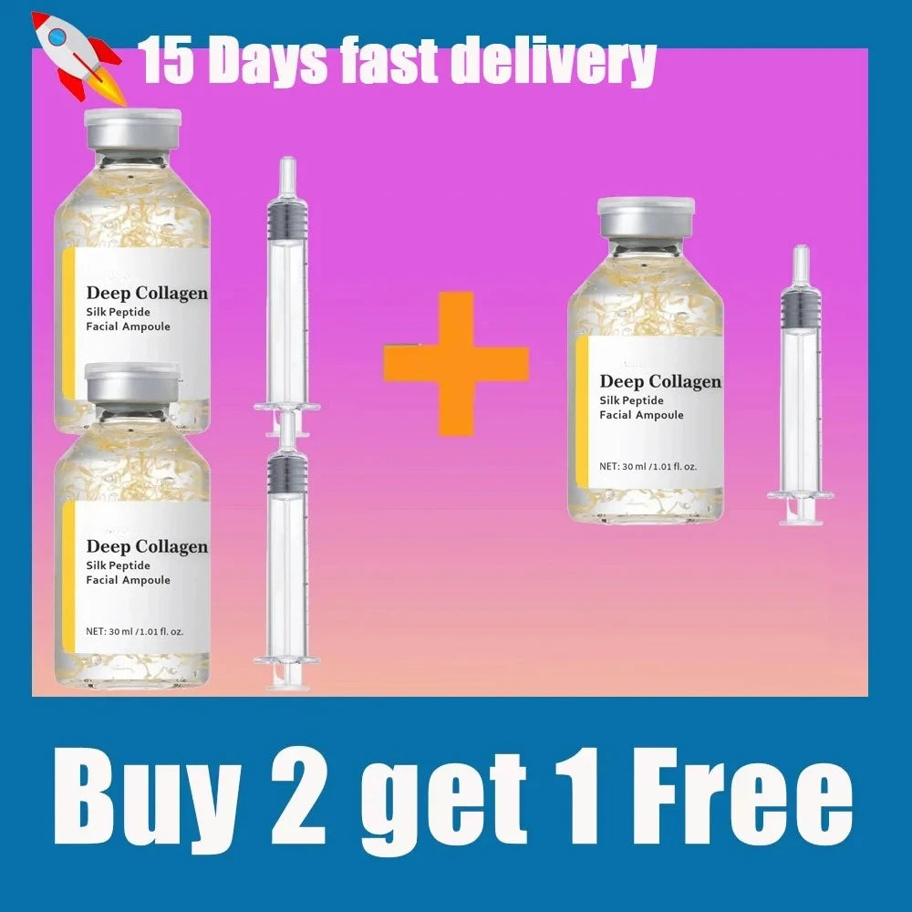 Buy 5 Get 5 Free Silk Peptide Intensive Lifting Ampoule |Anti-Aging Serum For Face With Collagen & 30 Peptide Complex  Skin Tightening & Firming Women Skin Care Supplies