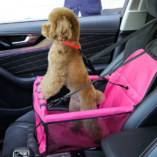 NEW Arrivals Dog Car Seat, Scratch Proof Durable Pet Booster Car Front Seat Puppy Safety Belt Stable Foldable Travel Pet Car Seat Dogs Safety Security Accessories Pets Supplies
