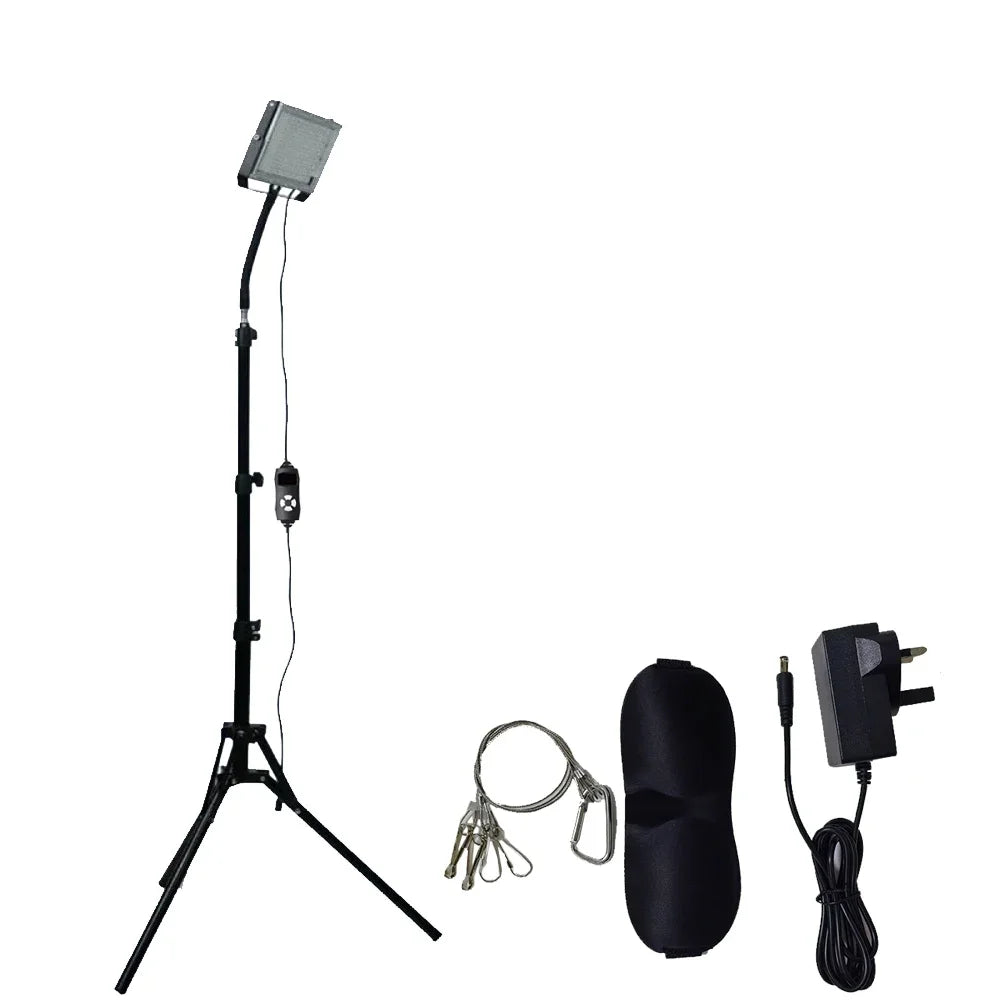 Ultraviolet Tanning Lamp 50W Tripod Solarium Lamp 460nm&480nm for Tanning Full Body 48 PCS Blue Light Lamp Wavelength Skin Care Supplies