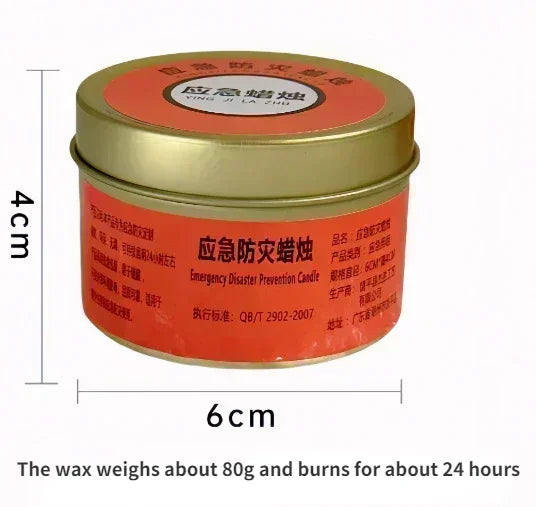 20 PCS 24 Hours Set Emergency Japanese Candles for Power Outages Windproof Smokeless Long-Lasting Lighting Survival Supply for Home Camping Blackouts