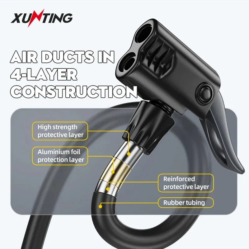 Bike Floor Pump MAX 130PSI Powerful and Ergonomic Inflator for Road and MTB Bikes - Schrader and  Valve Compatible