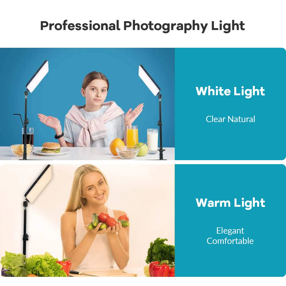 Video Led Light Photography Selfie Dimmable Video Fill Light for Photo Studio Live Stream Fill Lamp for Tiktok Youtube