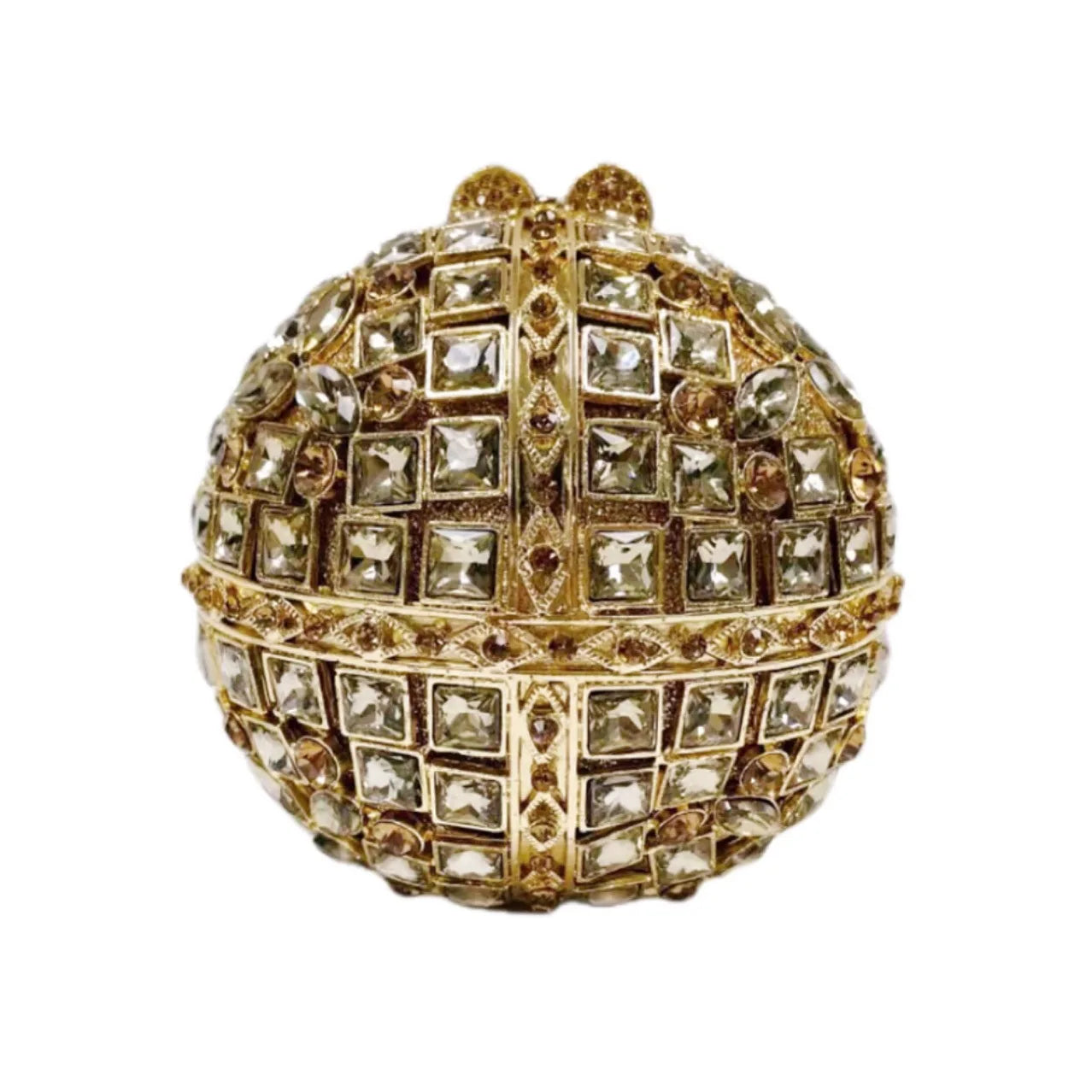 5 Colors Woman Luxury Diamond Crystal Stone Ball Shape Evening Bag Banquet Birthday Evening Wedding Party Lady Handbag Wedding Bridal Diamond Hollow Purse