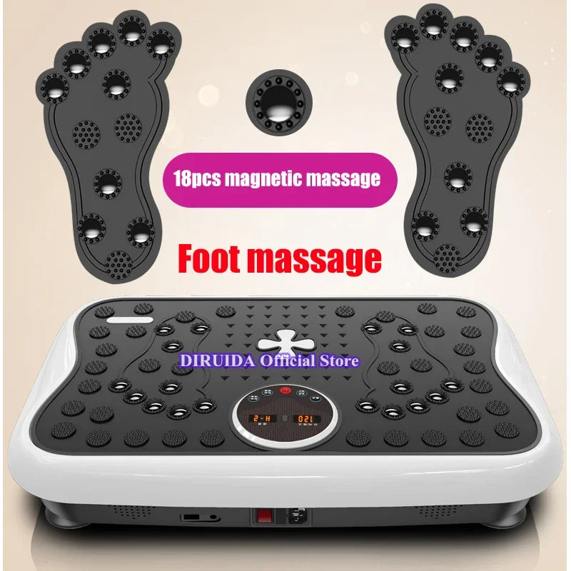 Original Remote Fat Burning Vibration Plate Fitness Massager Slimming Device Foot Magnetic Massage Fat Slim Thin Waist Stomach