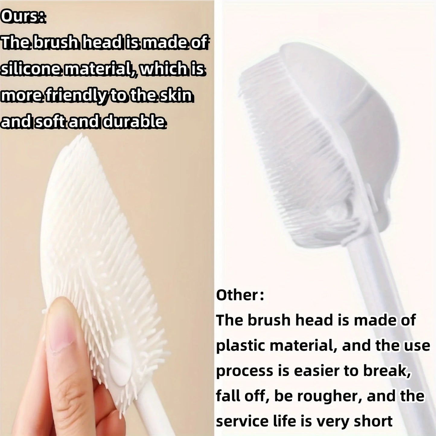 NEW Foldable 360 Degree Comprehensive Cleaning Silicone Brush with Long Handle Design, Reusable for Bottles and Cups Kitchen Household Supplies