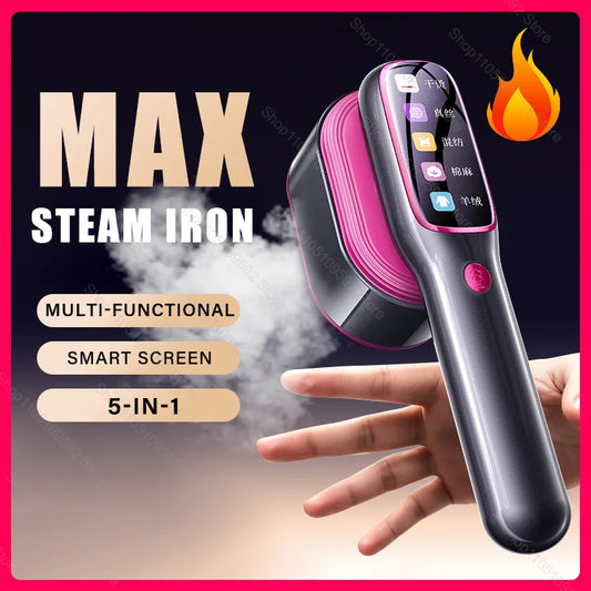 NEW Handheld Steam Iron Garment Steamer Portable Mini for Clothes Fast Heating Travel Garment Fabric Press Machine for Home Travel Business Trip Hotels