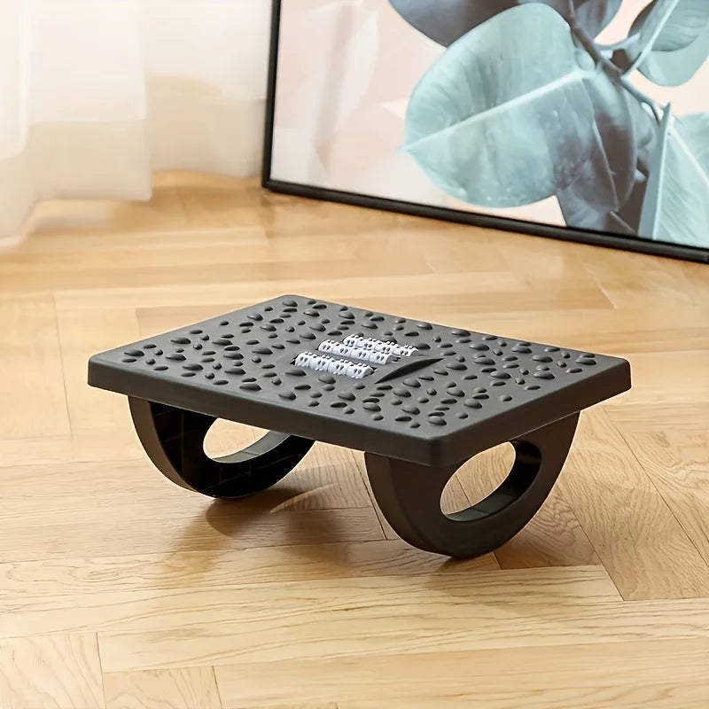 Under Desk Footrest, Oversized Desk Rotatable Footrest, Rocking Chair-Style Nursing Stool, Rocking Chair Balance Board, Ergonomic Design, Supports Posture, Suitable for Office Computer Gaming 32.5*25*13cm