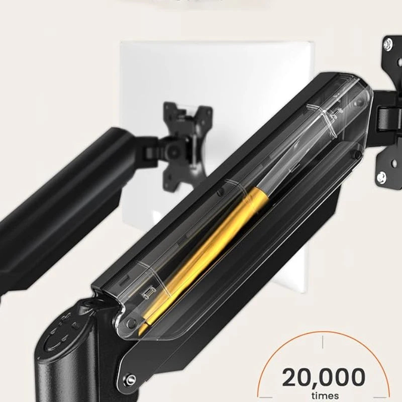 Double Arm Dual Monitor Mount Stand Desk Universal Expandable Display Bracket