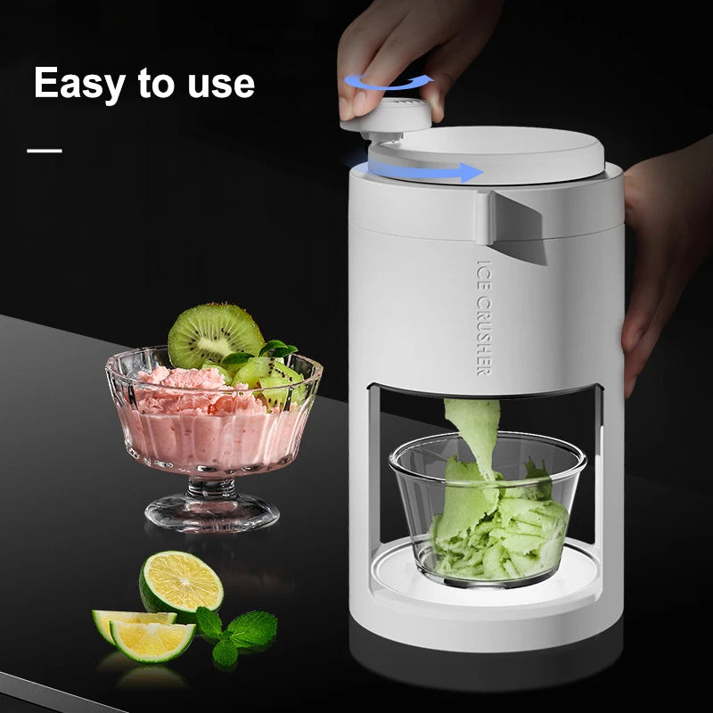 New Hand-Cranked Ice Cream Machine Household Portable Multi-Function Smoothie Machine Frozen Yogurt Shake Extruder