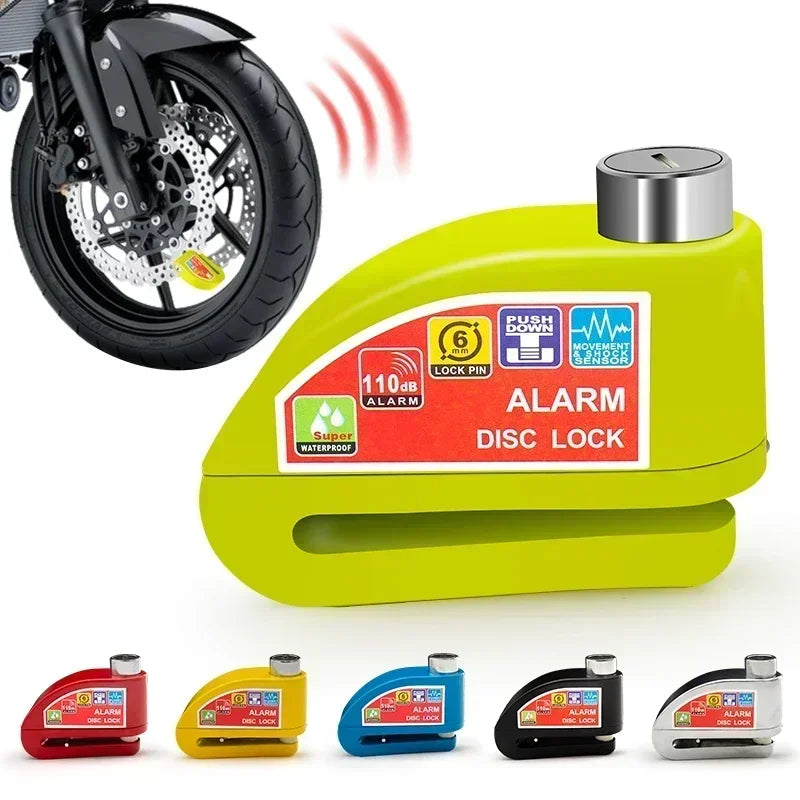 NEW Arrivals Disc Brake Alarm Lock, 5 Colors Full Set Anti-Theft and Theft Prevention, Bicycle Motorcycle Anti-Theft Alarm, Electric Scooter, Bicycle Lock, Brake Disc Lock