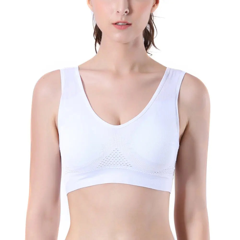 3PCS Set Sports Bra Women Seamless Bra Breathable Underwear Wireless With Pads Push Up Bra Plus Size