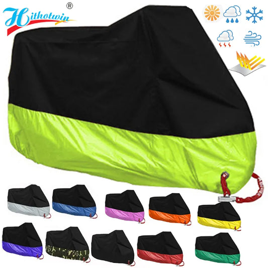 Motorcycle cover M L XL XXL XXXL XXXXL universal Outdoor Uv Protector Bike Rain Dustproof Scooter Covers waterproof 15colors