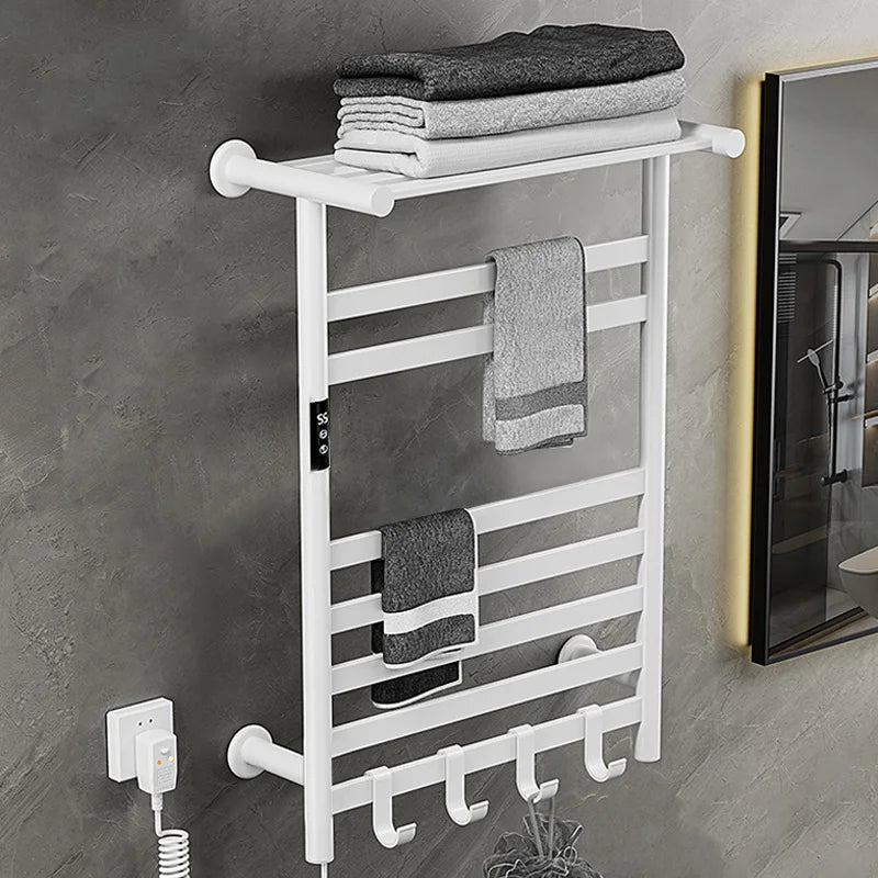 Black/White/Gray Towel Dryer.Digital Display Electric Towel Rack With Shelf.Bathroom Temperature Control Timing Towel Warmer.