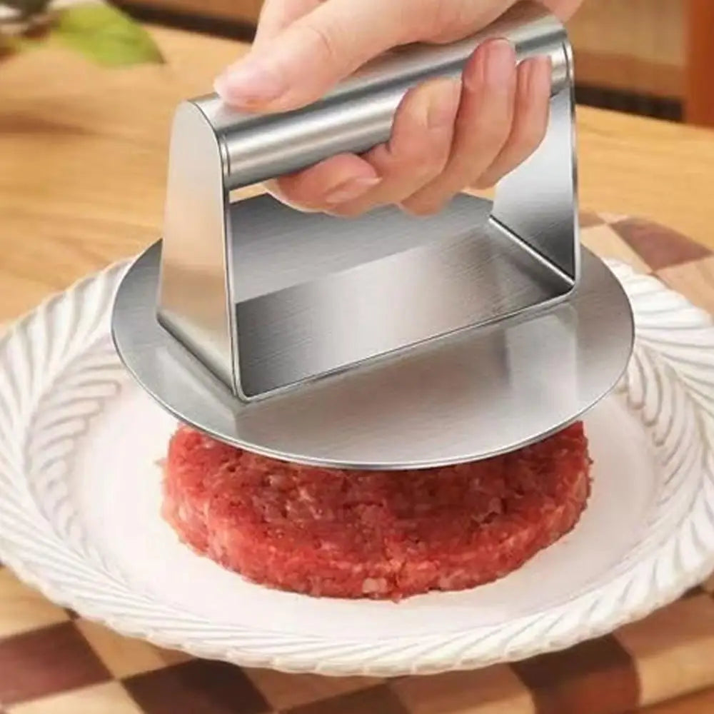 Stainless Steel Hamburger Patty Press Burger Press Meat Tenderizing Kitchen Gadget Meat Patty Maker Kitchenware Cooking Accessories