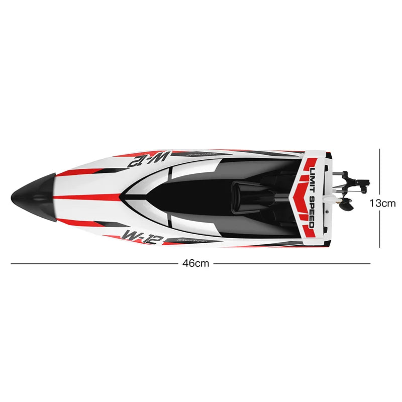 2.4G WL912-A RC Boat Waterproof Upgrade 35km/H High Speed Boat  Rechargeable with Remote Control Ship Adult Children Toys Gifts Summer Water Sports Games Supplies