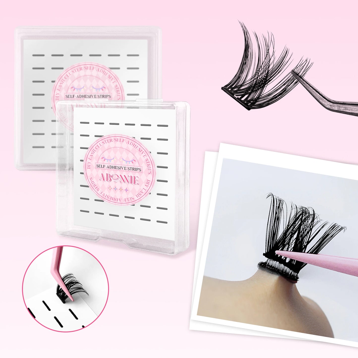 NEW  168 Fans Dry Cluster Lashes Cat Eye Lashes Invisible Band Premium Mink Manga Lash Clusters Women Cosmetic Accessories