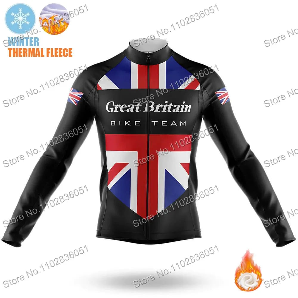 Great Britain Cycling Jersey Summer Set Retro Cycling Clothing Men Road Bike Suit Bicycle Bib Shorts MTB Ropa Ciclismo Maillot