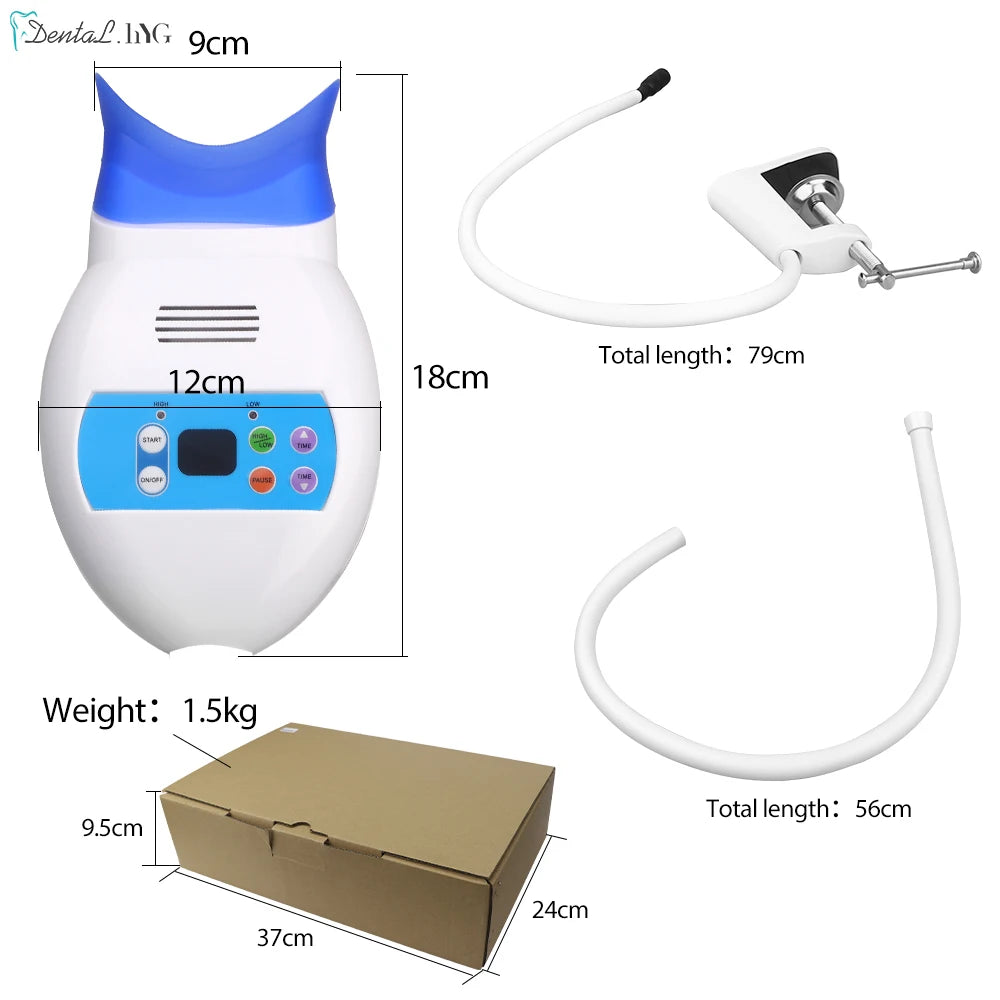 Dental Teeth Whitening Lamp Professional Cold Light Bleaching LED Machine Dentistry Equipment Clamp Table Style Oral Hygiene Care