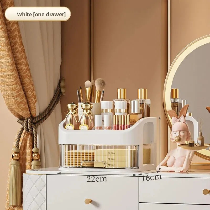 NEW Arrivals 3-5 Layers Luxury Cosmetic Storage Box Large Capacity Dustproof Makeup Organizer for Skincare Masks Lipsticks Accessories Women Cosmetic Supplies