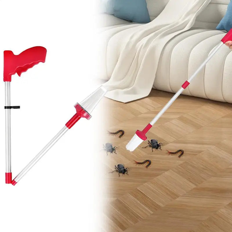NEW Extra Long Spider Cockroaches Grabber Folding Handheld Fly Catcher Spider Catcher Traps Long Handle Cockroach Grabber For Kitchen  Garden Camping Home Outdoor Cleaning Accessories