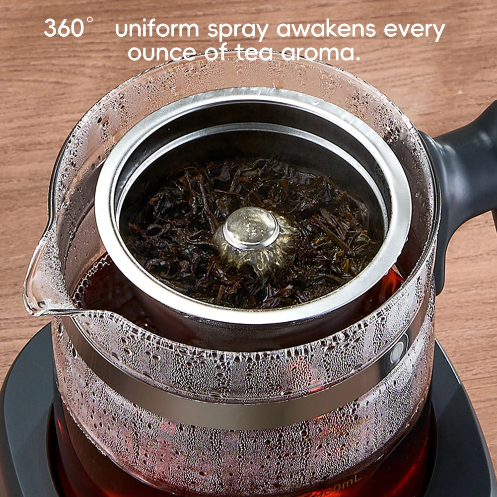 1300ml Steam Spray Tea Kettle Baby Constant Temperature Milk Regulator 316 Stainless Steel Heating Plate Multi Electric Kettle 72h Thermostatic Kettle AU Plug Travel Camping Picnic Home Office Appliances Supplies