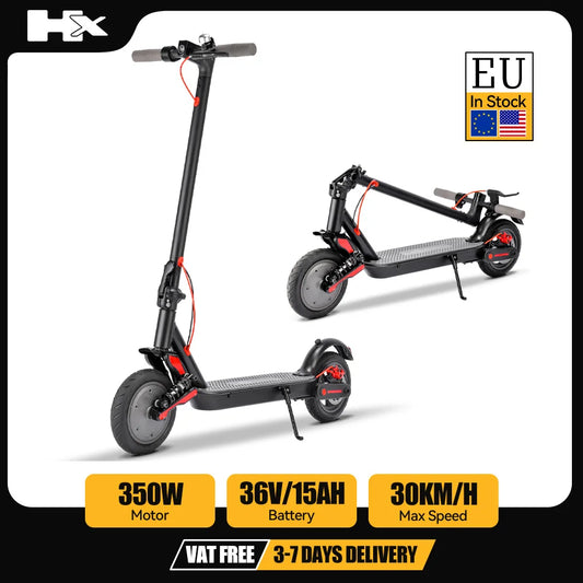 HX Adult Electric Scooter 350W 15AH 36V Electric Kick Scooter Foldable 8.5 inch Wheel APP Smart Self-Balance E-Scooter