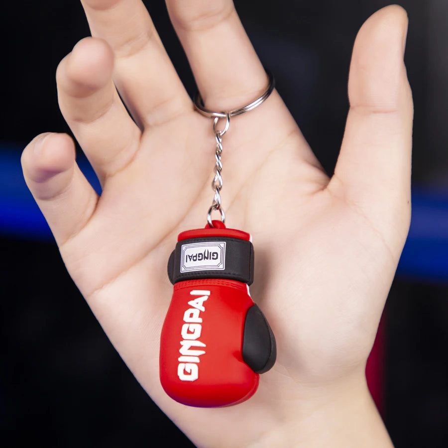 For Boxing Lovers Boxing PU Leather Gloves Keys Holder Punch Sandbag Pendant Muay Thai Kicking MMA Glove Taekwondo Targets Key Ring Kids/Adults Gloves Ornaments