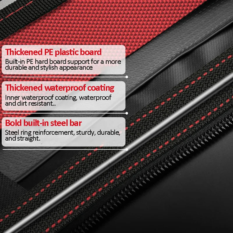 Wide Mouth Tool Bag,1680D Oxford Cloth Tool Storage Bag With Waterproof, Multiple Pockets