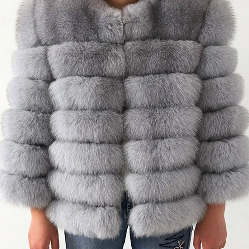 NEW Luxurious Women Ladies Real Fox Fur Shawl Vest Jacket Fluffy Fur Cape Natural Fur Poncho Fur Lady Scarf Wrap Coat Shawl Evening  Wedding Party Winter Clothes Supplies Female Fashion Clothing Accessories Products