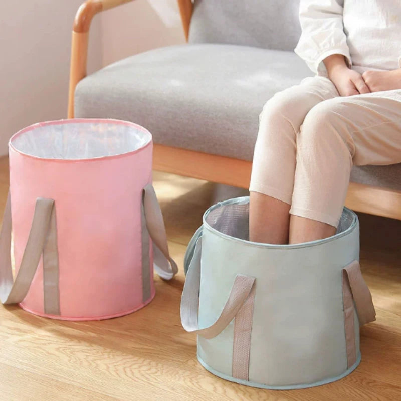 Foldable Portable Folding Foot Soak Bath Tub with Heat Preservation - Multifunctional Deep Basin, Foot Spa Massage  Bucket