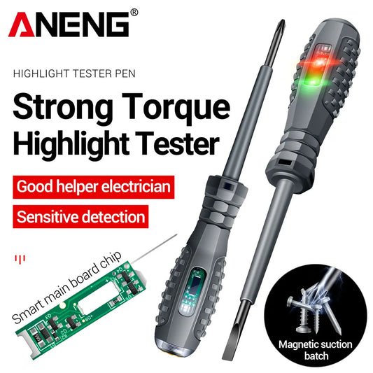 NEW B05 Word/Cross Screwdrivers Neon Bulb Indicator Meter Electric Pen Insulated Electrician Highlight Pocket Tester Pen Tools