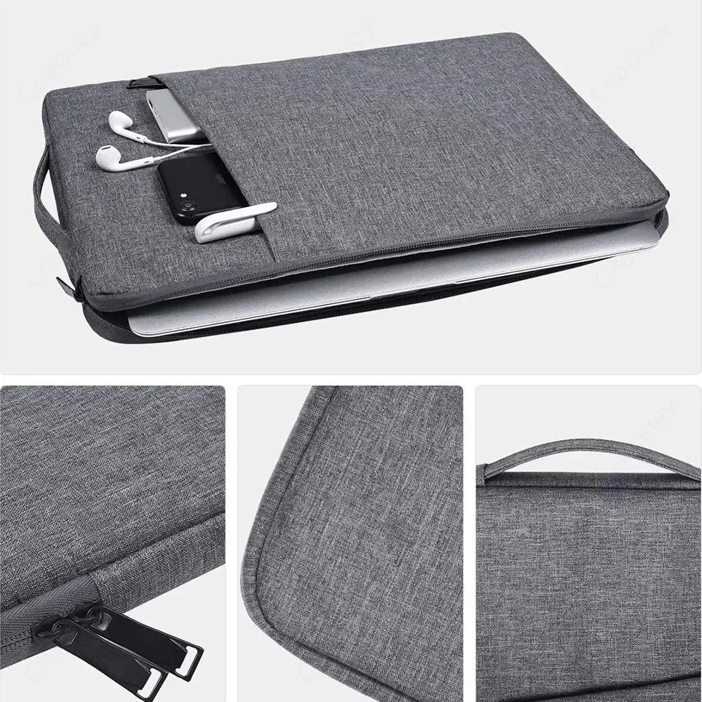 Laptop Sleeve Handbag Case for HP 13.3" 13.5" 14" 15.6" 16" Waterproof Zipper Portable Notebook Cover for HP 11.6" 12.5" Bag