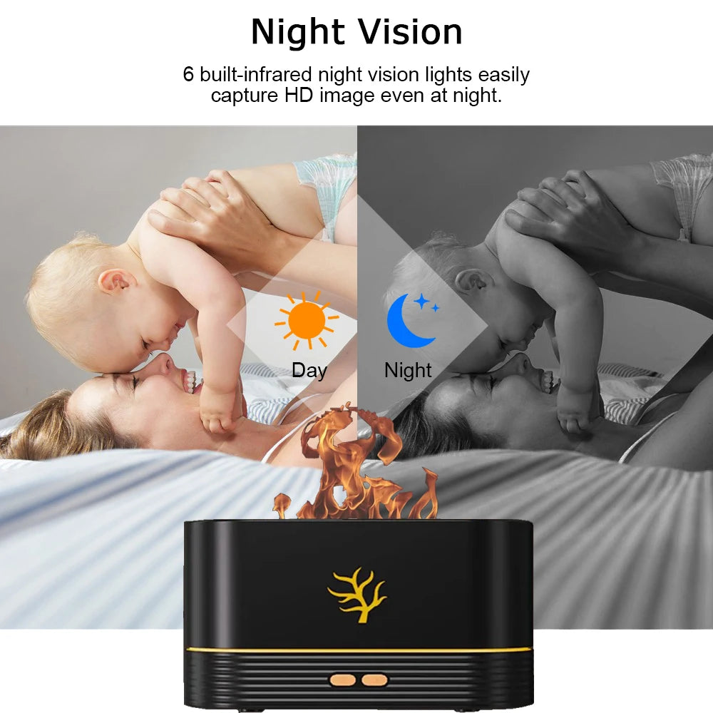 Humidifier Spray HD WiFi Mini Camera Home Intelligent Security Monitoring "Desktop Decoration" Visual View Alarm DVR Camera Record