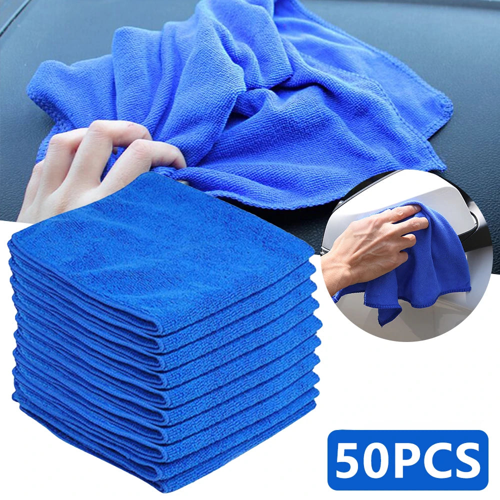Microfiber Cleaning Cloths Lint Free Microfiber Cleaning Towel Cloths Reusable Cleaning Towels w/ Super Absorbent for Car Window