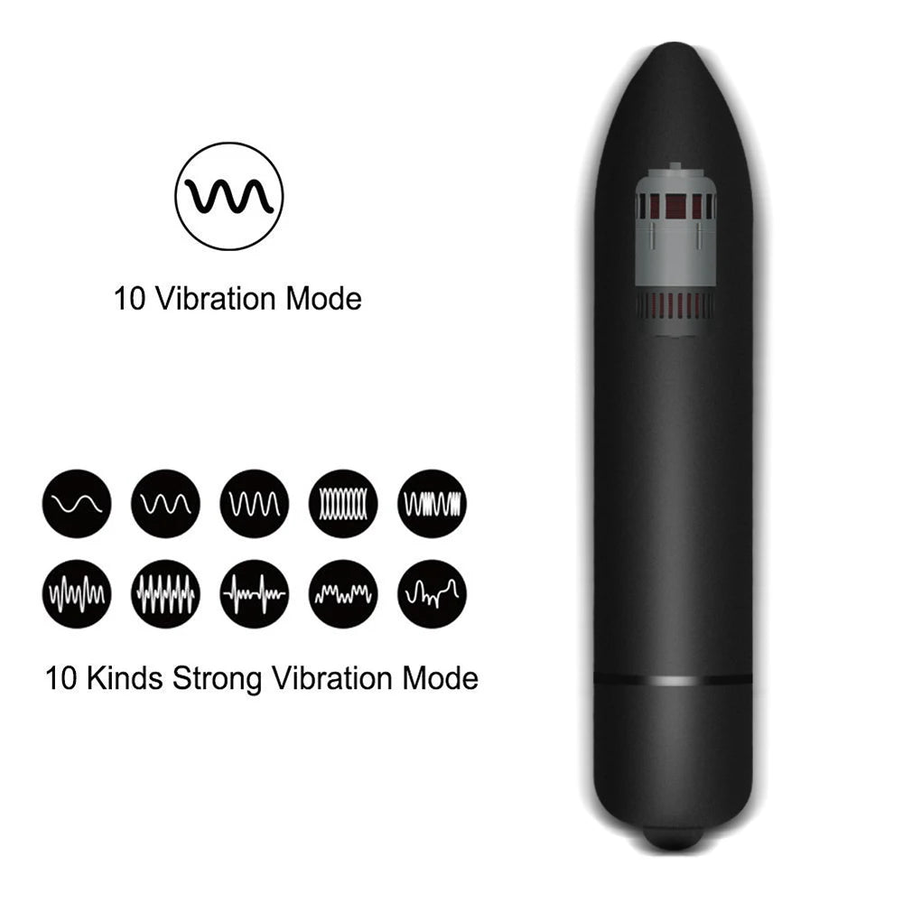 10 Speed Mini Bullet Vibrator for Women G Spot Vagina Clitoris Stimulator Dildo Female Sex Toys for Masturbation Adult 18