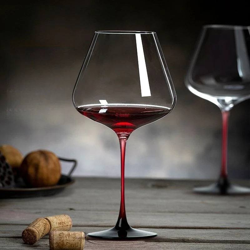 Luxury Crystal 470/570ml Glass Red Wine Glass Big Belly Wine Glass Household Light Luxury Lead-Free Crystal Glass Wine Goblet Home Cava Cellar Bar Drinkware Pubs Night Club Restaurants Hotels Barware Accessories