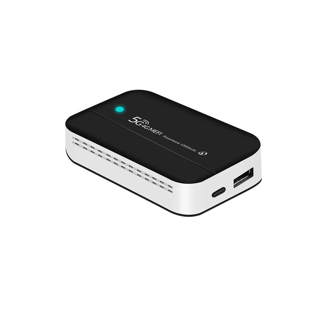 5G Modem WI-FI Sim Card Unlocked 4G LTE Wireless OEM WI-FI 6 Router 10000mAh Outdoor Travel Camping Beach Signal Booster Strong Fast Network Internet Connection Access Mini Pocket 10 User Router