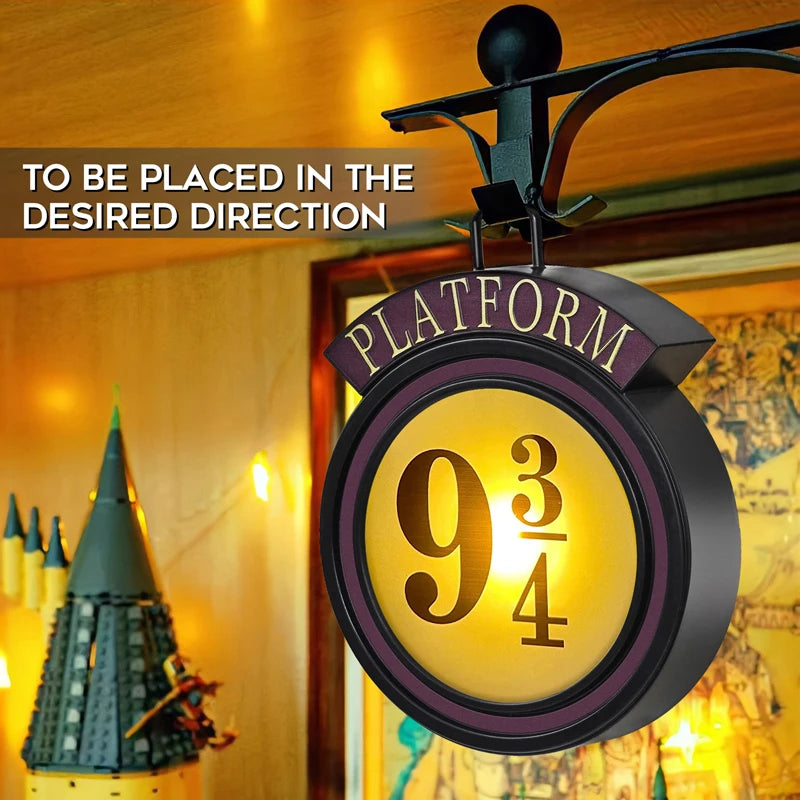 9 3/4 Figure Night Light LED Magic Wall Lamps Platform Hogwarts 3D Lamp Harries Room Decor  Birthday Gift