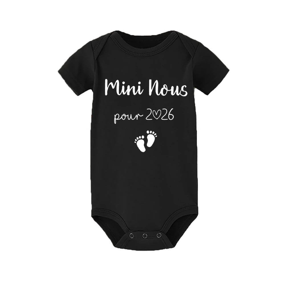 NEW Arrivals 3Months-24Months  5 Colors Baby Romper Casual Short Sleeve Infant Jumpsuit Boys Girls Bodysuit Summer Pregnancy Announcement Clothes