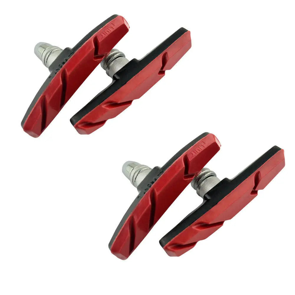 2Pairs V-shaped Silent Brake Pads Suitable For BMX Road Mountain Bike Silent Durable Brake Pads Bicycle Accessories